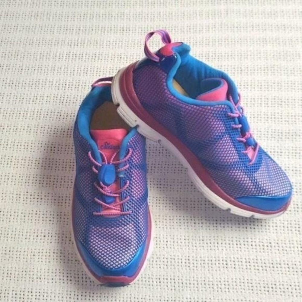 Dr.‎ Comfort Katy Orthopedic Sz. 6W Pink/Blue Athletic Shoes